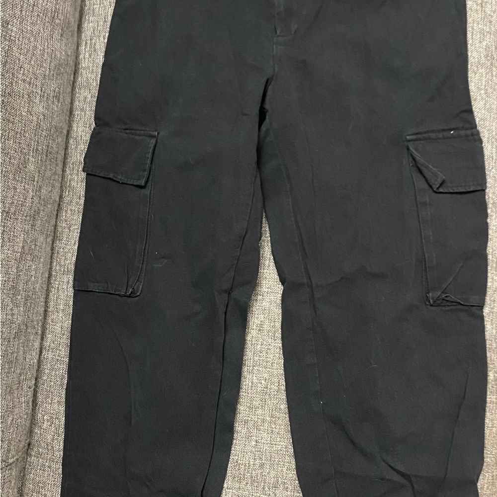 SHEIN Black Cargo Pants Relaxed Fit